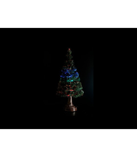 ARBOL LED FIBRA OPTICA 90 CM CON EFECTOS ROJO-AZUL 6V
