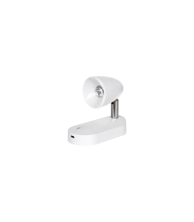 APLIQUE PARED PORTATIL RECARGABLE 0.7W  CAMBIO DE TONO  BLANCO