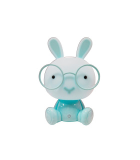 LUZ NOCTURNA CONEJITO AZUL 5V CON USB