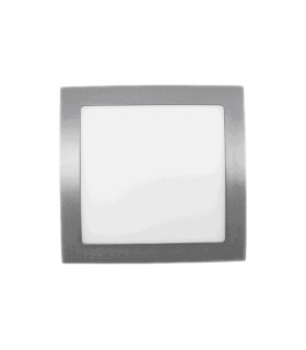 DOWNLIGHT LED EMPOTRABLE EXTRAPLANO CUADRADO CORTE 200MM 18W 4000K 100º 230V PLATA