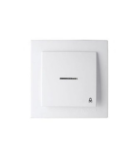 PULSADOR LUMINOSO BLANCO EMPOTRAR SERIE 8000