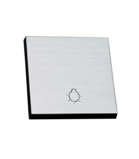 TECLA GRANDE GRABADO LUZ ALUMINIO