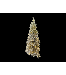 MEDIO ARBOL DE NAVIDAD DE PARED CON NIEVE 190 LEDS 6W 2700K 230V IP44 alto 210cm ancho 126cm