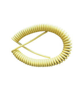 PROLONGACIÓN MANGUERA RIZADA 3X1mm 5 METROS(50 CMTS ENROLLADO)AMARILLA