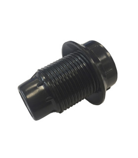 PORTALAMPARAS ROSCADO E-14 NEGRO  ( 1 ARANDELA)