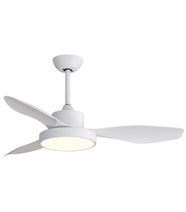 VENTILADOR DE TECHO 30W DC LED INTEGRADO 24W BLANCO CAMBIO DE TONO CON MEMORIA