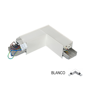 ACCESORIO LUMINARIA COLGANTE LED 4000K CONEXION EN L BLANCA