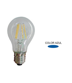 LAMPARA STANDARD FILAMENTO LED AZUL E27 3W 360º 230V