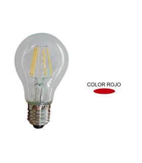 LAMPARA STANDARD FILAMENTO LED ROJA E27 3W 360º 230V