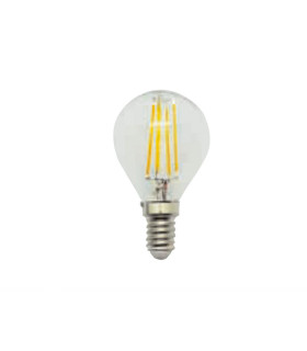 LAMPARA ESFERICA FILAMENTO LED E14 2W 2000K 360º 230V CLARA