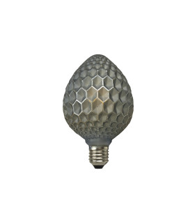 LAMPARA DECORATIVA FILAMENTO LED GRIS E27 6W 2700K 360º 230V