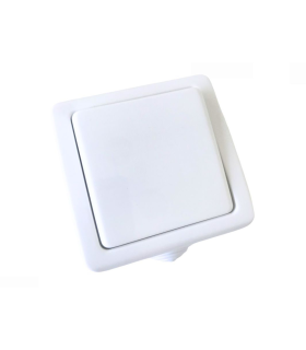 CONMUTADOR DE SUPERFICIE EXTERIOR IP54 10A 250V BLANCO