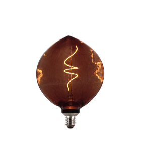 LAMPARA DECORATIVA LED HOJA MARRON  E27 4W 1800K