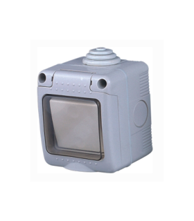 CONMUTADOR ESTANCO  DE SUPERFICIE  16A/250V IP55 CON TAPA DE PLASTICO