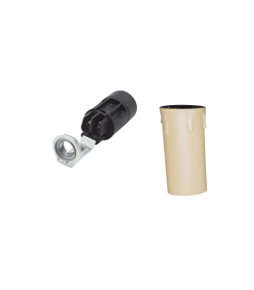 PORT.VELA COMPLETO LAGRIMA DE 6cm.CREMA