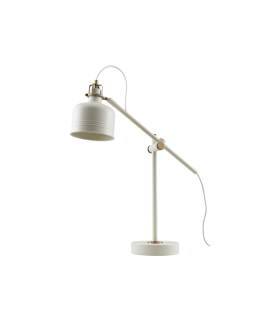 LAMPARA DE MESA SERIE POBEÑA 1XE27 BLANCA