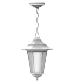 FAROL COLGANTE PC + PP E27 BLANCO