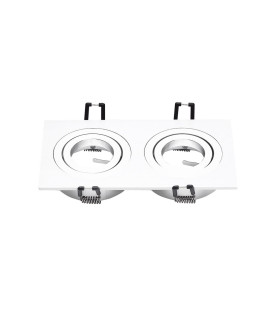 ARO DOBLE BASCULANTE RECTANGULAR 2 AROS BLANCO