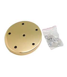 FLORÓN 6 AGUJEROS COLOR DORADO