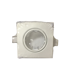 ARO EMPOTRABLE CUADRADO BLANCO