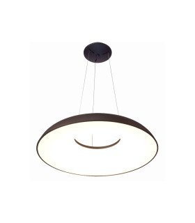 LAMPARA DE TECHO COLGANTE LED REGULABLE 80W 3000K NEGRA