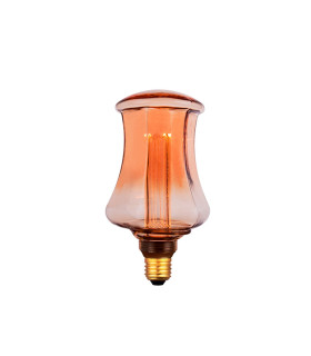 LAMPARA LED DECO AMBAR S100 E27 4W 1800K 360º 230V