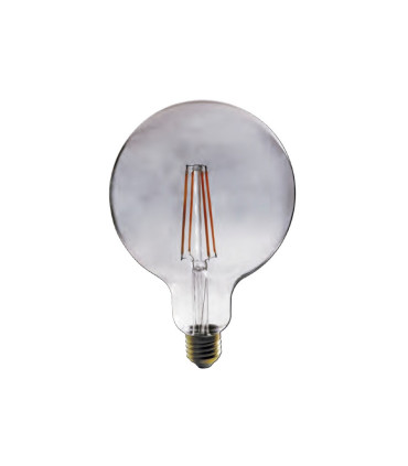 LAMPARA GLOBO CRISTAL SMOKY FILAMENTO LED G125 E27 2.5W 1800K 360º 230V