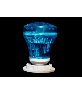 LAMPARA TIPO FLASH E-27 AZUL 1W