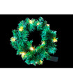 CORONA DE NAVIDAD SIN DECORACION10 LEDS 0,15W 2700K 2x1,5V IP20 alto 30cm ancho 30cm baterias 2xAA incluidas