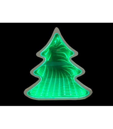 FIGURA ARBOL NAVIDAD EFECTO 3D 17x33 CM 0.96W CONEX. 3 MTS 3,2V IP20