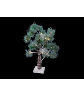 ABETO 24 LED 0,03W BLANCO CALIDO 24x3V IP20 alto 45cm base 10x10cm baterias 3xAA incluidas