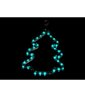 FIGURA ARBOL NAVIDAD TUBO FLEXILIGHT VERDE 16,38W 230V IP44 26x34cm