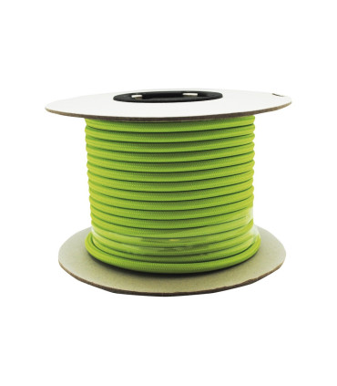 CABLE DECORATIVO TELA 2X0.75mm 25METROS VERDE