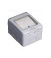 PULSADOR ESTANCO DE SUPERFICIE  16A/250V IP55 CON INDICADOR LUMINOSO Y TAPA DE PLASTICO