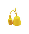  PORTALÁMPARAS + CABLE FLORÓN E27 1M AMARILLO