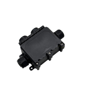 CAJA CONEXION ESTANCA 4 CONEXIONES M20 + REGLETA PARA CABLE 0,5-2,5mm2 16A 3 POLOS IP68
