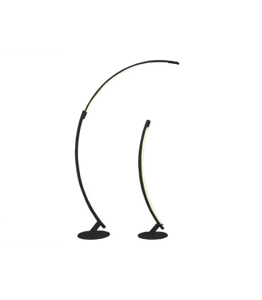 LAMPARA LED DE PIE PLEGABLE 2 POSICIONES 28W 3000K 100º 230V NEGRO