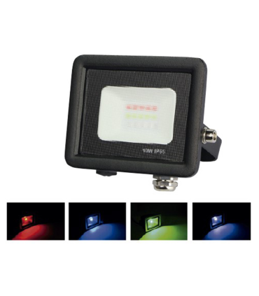 PROYECTOR LED  IP65 10W RGB  230V mando a distancia incluido control de varios proyectores