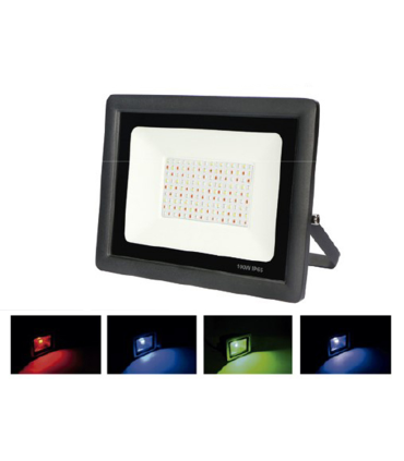 PROYECTOR LED  IP65 100W RGB  230V mando a distancia incluido control de varios proyectores