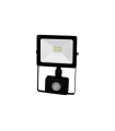 PROYECTOR LED EXTRAPLANO IP65 CON SENSOR DE PRESENCIA Y CREPUSCULAR 10W 3000K 120º 230V NEGRO