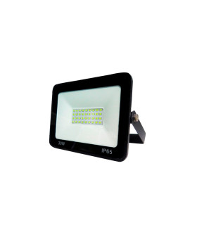 PROYECTOR LED EXTRAPLANO IP65 30W 3000K 230V NEGRO