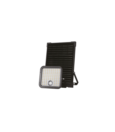 PROYECTOR LED SOLAR CON SENSOR CREPUSCULAR Y DE MOVIMIENTO CON CONTROL REMOTO 30W 4800Lm CAMBIO DE TONO 4000K/6000K