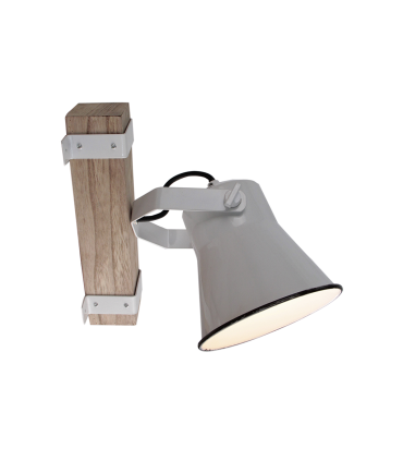 APLIQUE PARED SERIE PORCELANA 1 FOCO E27 BLANCO