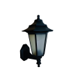 FAROL PARED  PC + PP E27 NEGRO