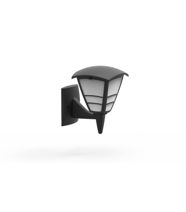 FAROL PARED  MODERNO PC + PP E27 NEGRO