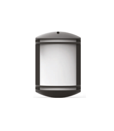 APLIQUE PARED MODERNO PC + PP E27 NEGRO