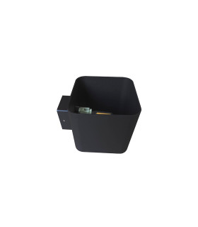 APLIQUE PARED LED IP20 G9 4W 3000K  230V CUADRADO NEGRO