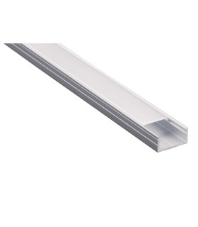 PERFIL ALUMINIO SUPERFICIE  + CUBIERTA OPAL METRO