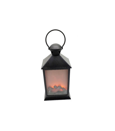 FAROL DECORATIVO EFECTO FUEGO CON BATERIAS ( NO INCLUIDAS )