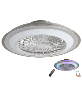 VENTILADOR PLAFON LED SMART CCT+RGB 30W 3000LM MOTOR 15WDC